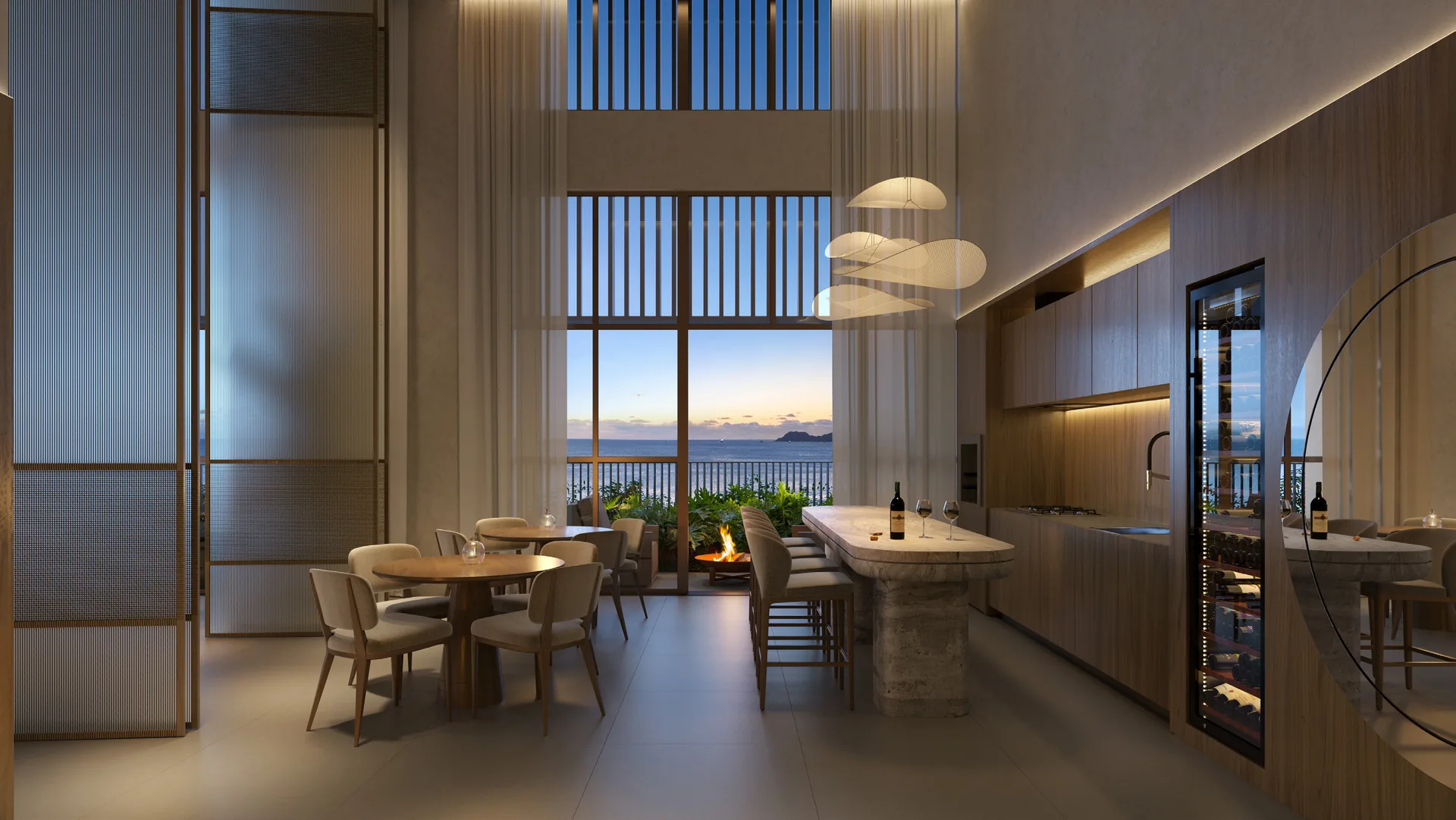 Wine bar e lounge de festas no 4º pavimento