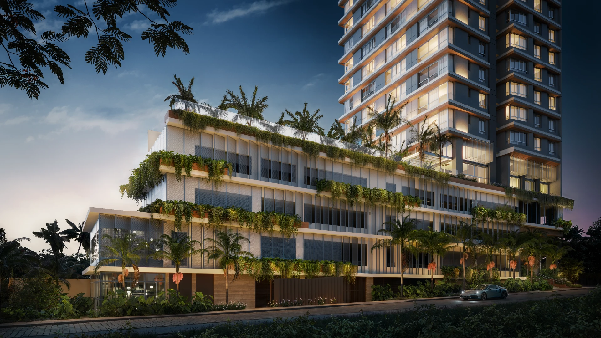 Arquitetura e interiores do Amaran
