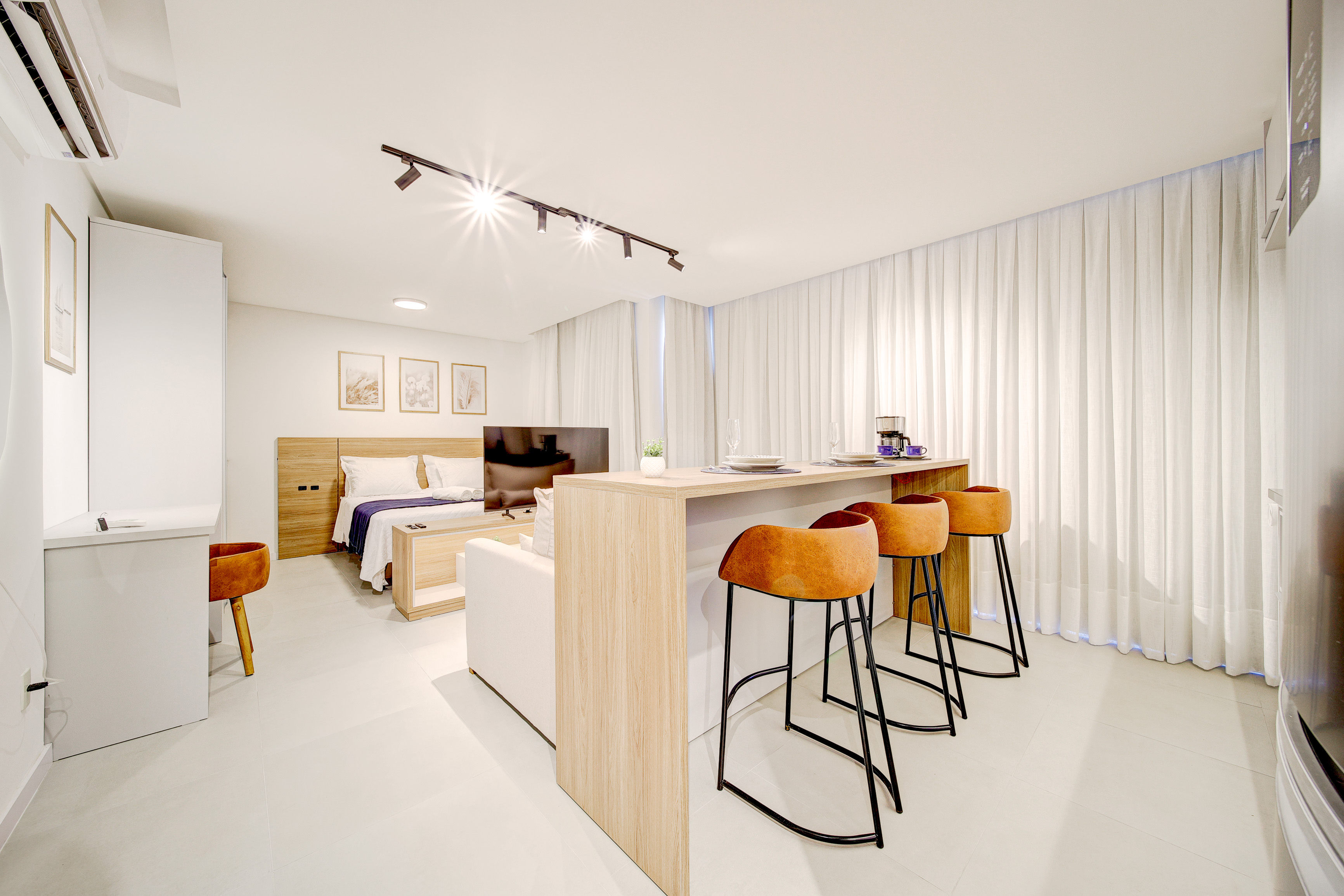 Studio H Joinville - Unidade 103 Mobiliada e Decorada